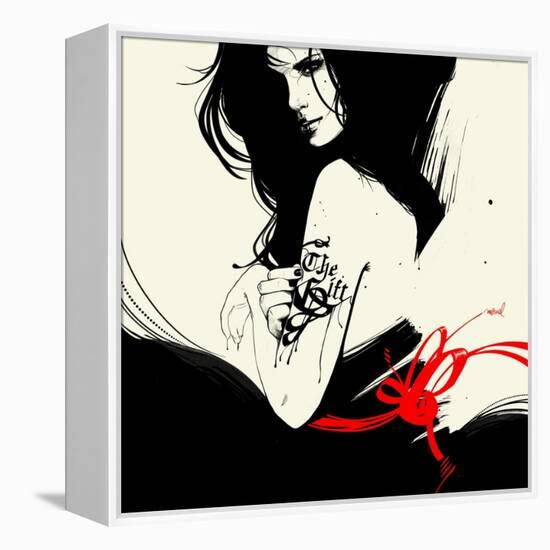 The Gift-Manuel Rebollo-Framed Stretched Canvas