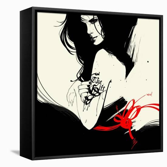 The Gift-Manuel Rebollo-Framed Stretched Canvas