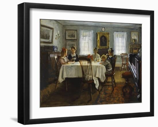 The Gilchrist Family at Breakfast, 1916-William Wallace Gilchrist-Framed Giclee Print