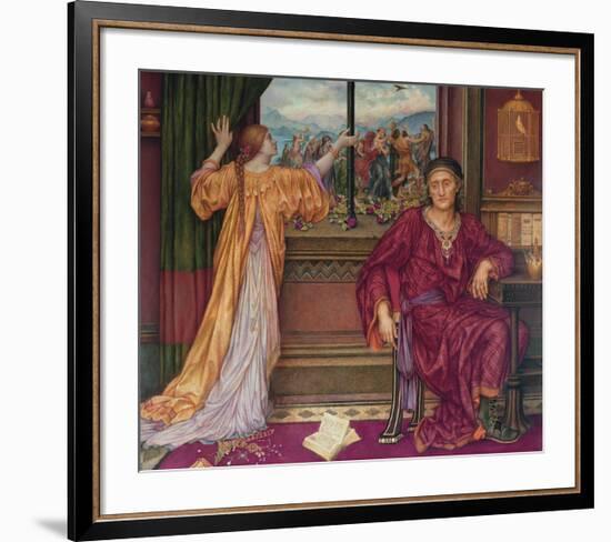 The Gilded Cage-Evelyn De Morgan-Framed Premium Giclee Print