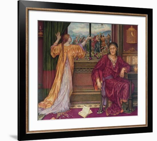 The Gilded Cage-Evelyn De Morgan-Framed Premium Giclee Print