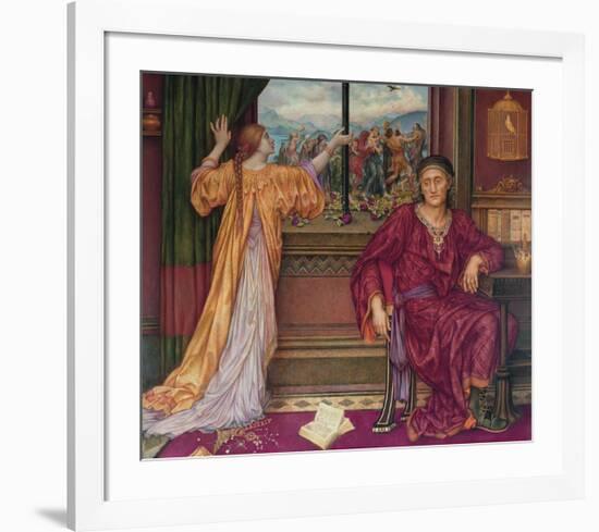 The Gilded Cage-Evelyn De Morgan-Framed Premium Giclee Print