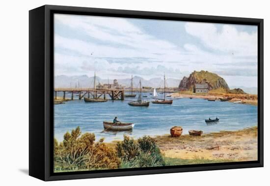 The Gimlet Rock, Pwllheli-Alfred Robert Quinton-Framed Premier Image Canvas