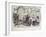 The Gin Shop, 1829-George Cruikshank-Framed Giclee Print