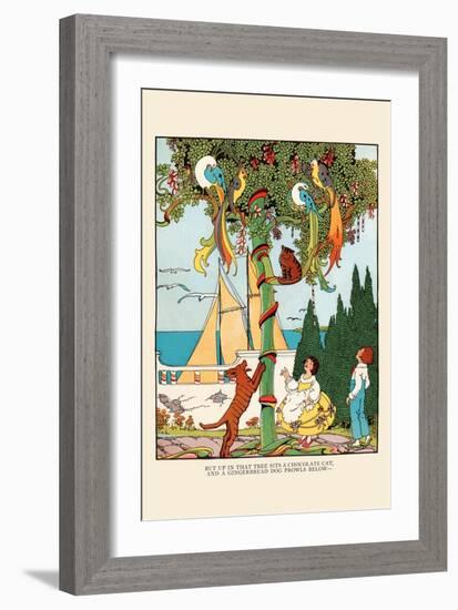 The Gingerbread Dog Chases the Cat and Birds-Eugene Field-Framed Premium Giclee Print