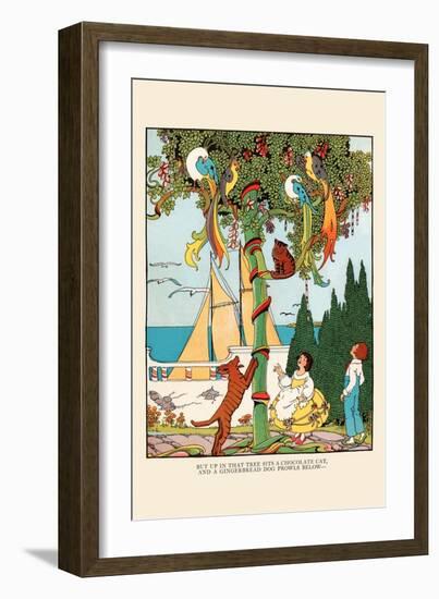 The Gingerbread Dog Chases the Cat and Birds-Eugene Field-Framed Art Print