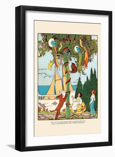 The Gingerbread Dog Chases the Cat and Birds-Eugene Field-Framed Art Print