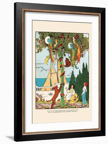 The Gingerbread Dog Chases the Cat and Birds-Eugene Field-Framed Art Print