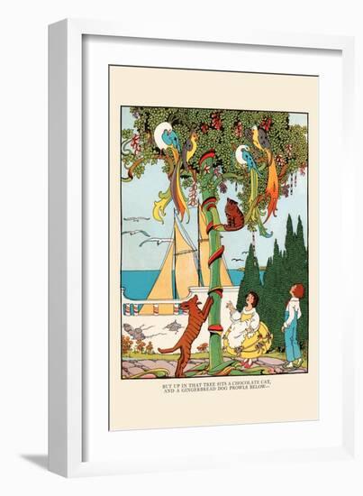 The Gingerbread Dog Chases the Cat and Birds-Eugene Field-Framed Art Print