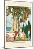 The Gingerbread Dog Chases the Cat and Birds-Eugene Field-Mounted Art Print