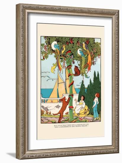 The Gingerbread Dog Chases The Cat and Birds-Eugene Field-Framed Art Print