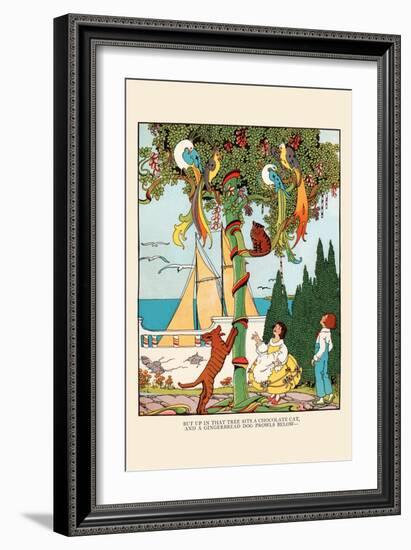 The Gingerbread Dog Chases The Cat and Birds-Eugene Field-Framed Art Print