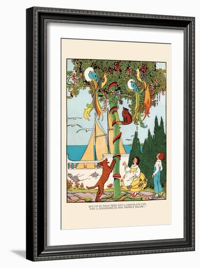 The Gingerbread Dog Chases The Cat and Birds-Eugene Field-Framed Art Print