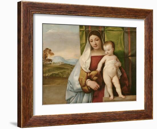 The Gipsy Madonna, C. 1510-Titian (Tiziano Vecelli)-Framed Giclee Print