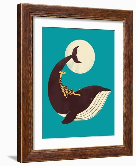 The Giraffe and the Whale-Jay Fleck-Framed Art Print