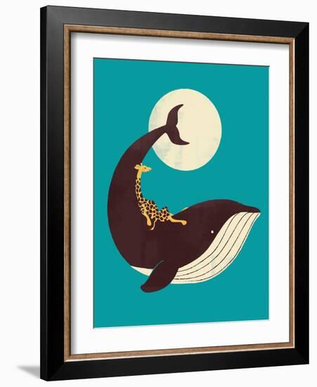 The Giraffe and the Whale-Jay Fleck-Framed Art Print