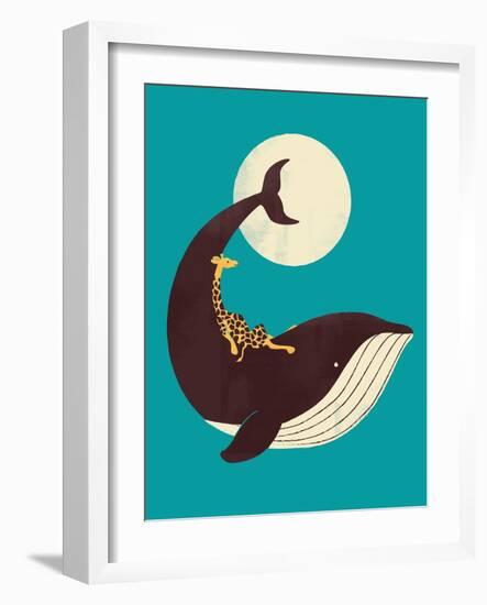 The Giraffe and the Whale-Jay Fleck-Framed Art Print