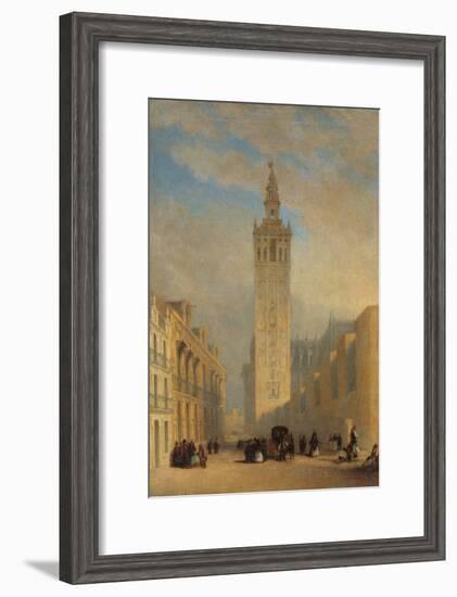 The Giralda Seen from Calle Placentines-José Domínguez Bécquer-Framed Giclee Print