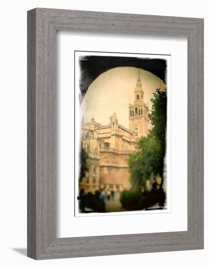 The Giralda Tower as Seen from Patio De Banderas Square, Seville, Spain-Felipe Rodriguez-Framed Photographic Print