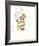 The Girl - Floral-Aurora Bell-Framed Giclee Print