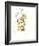 The Girl - Floral-Aurora Bell-Framed Giclee Print