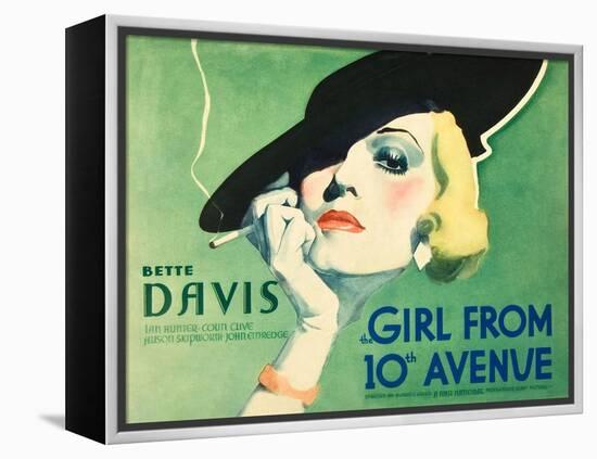 The Girl From 10th Avenue, Bette Davis on title card, 1935-null-Framed Stretched Canvas