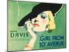 The Girl From 10th Avenue, Bette Davis on title card, 1935-null-Mounted Art Print