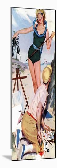 The Girl From the Ocean Floor  - Saturday Evening Post "Leading Ladies", December 18, 1954 pg.24-Lynn Buckham-Mounted Giclee Print