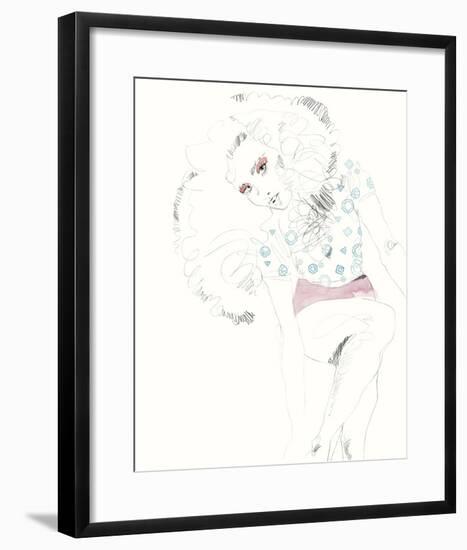 The Girl - Glam-Aurora Bell-Framed Giclee Print