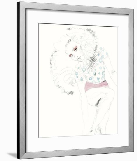 The Girl - Glam-Aurora Bell-Framed Giclee Print