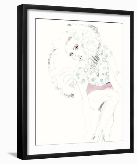 The Girl - Glam-Aurora Bell-Framed Giclee Print