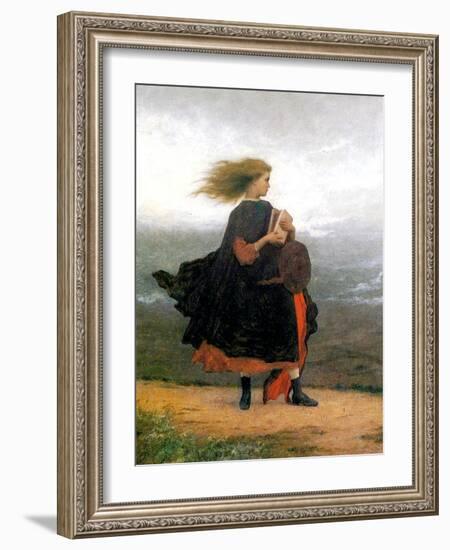 The Girl I Left Behind Me-Eastman Johnson-Framed Giclee Print