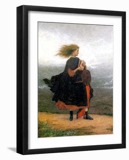 The Girl I Left Behind Me-Eastman Johnson-Framed Giclee Print