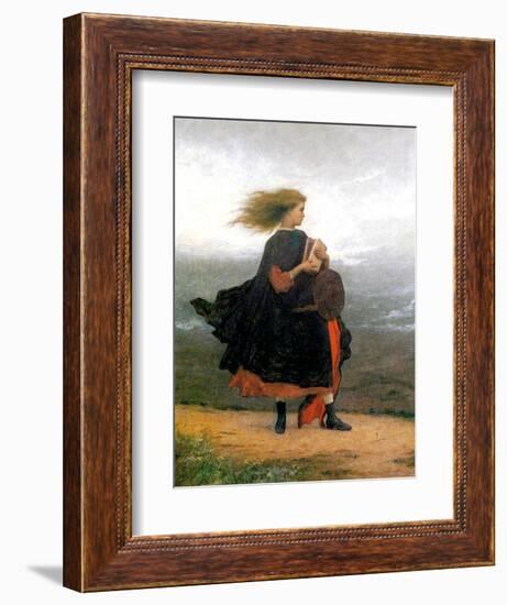 The Girl I Left Behind Me-Eastman Johnson-Framed Giclee Print