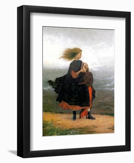 The Girl I Left Behind Me-Eastman Johnson-Framed Giclee Print