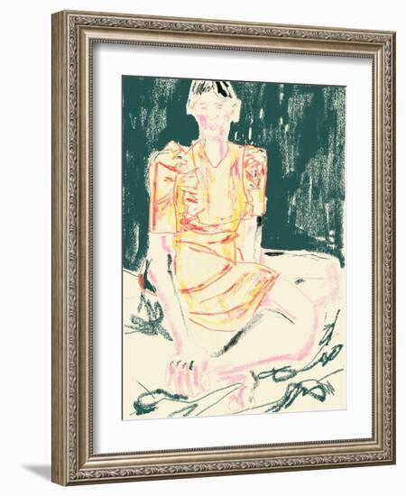 The Girl in Orange Dress-Francesco Gulina-Framed Photographic Print