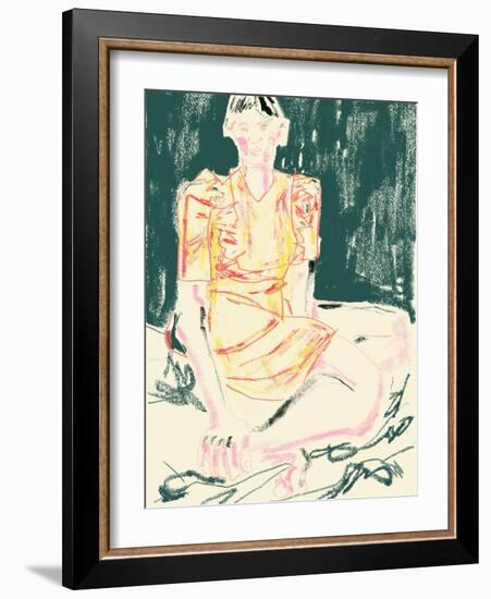 The Girl in Orange Dress-Francesco Gulina-Framed Photographic Print