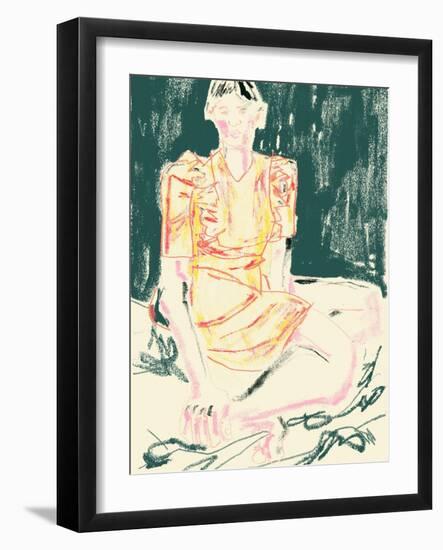 The Girl in Orange Dress-Francesco Gulina-Framed Photographic Print