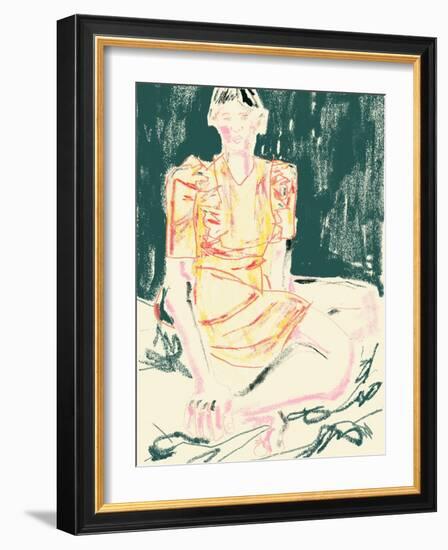 The Girl in Orange Dress-Francesco Gulina-Framed Photographic Print