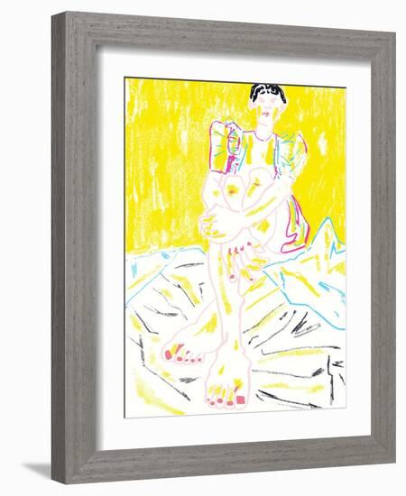 The Girl in the Yellow Dress-Francesco Gulina-Framed Photographic Print