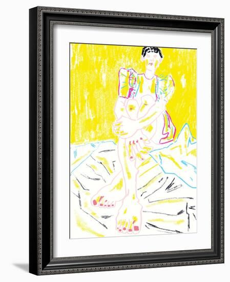 The Girl in the Yellow Dress-Francesco Gulina-Framed Photographic Print