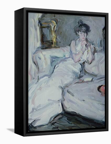 The Girl in White, 1909-Samuel John Peploe-Framed Premier Image Canvas