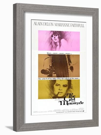 THE GIRL ON A MOTORCYCLE (aka NAKED UNDER LEATHER)-null-Framed Art Print