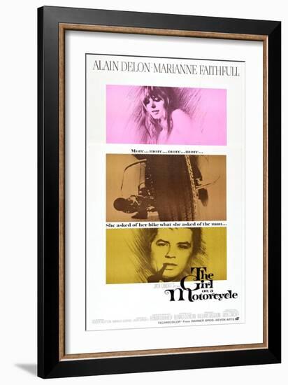 THE GIRL ON A MOTORCYCLE (aka NAKED UNDER LEATHER)-null-Framed Art Print