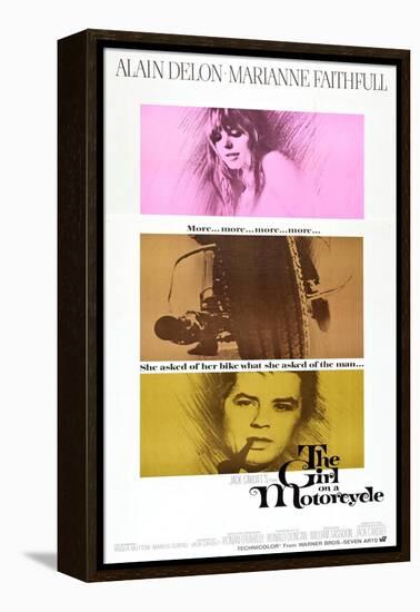 THE GIRL ON A MOTORCYCLE (aka NAKED UNDER LEATHER)-null-Framed Stretched Canvas