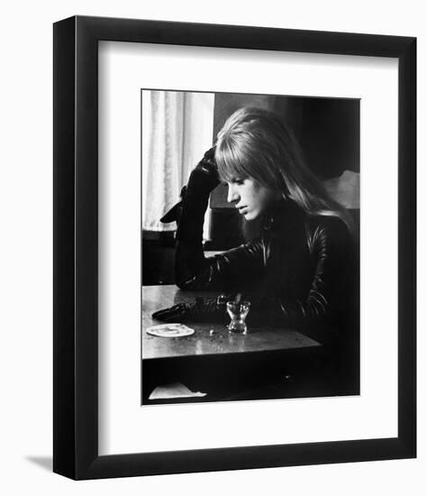 The Girl on a Motorcycle-null-Framed Photo