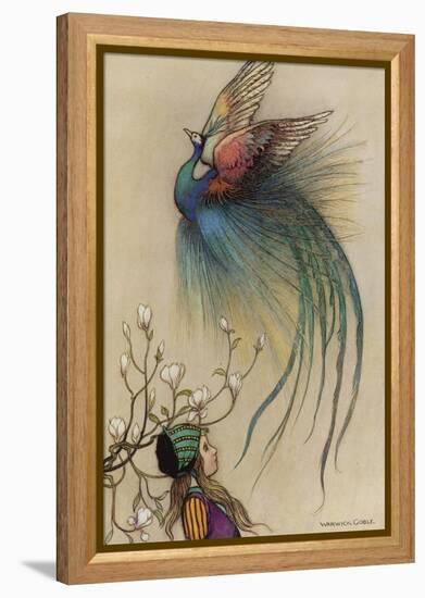 The Girl the Tree and the Bird of Paradise-Warwick Goble-Framed Premier Image Canvas