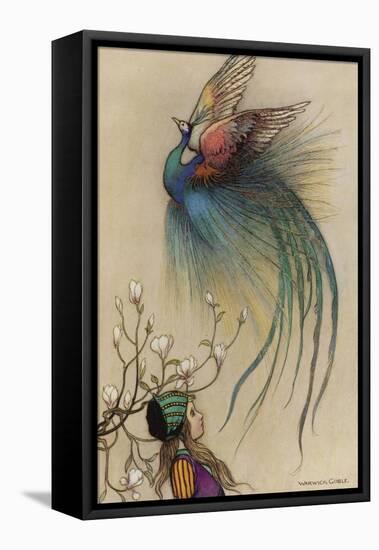 The Girl the Tree and the Bird of Paradise-Warwick Goble-Framed Premier Image Canvas