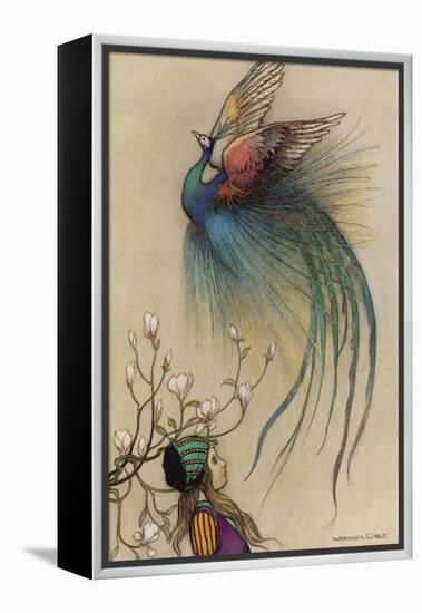 The Girl the Tree and the Bird of Paradise-Warwick Goble-Framed Premier Image Canvas