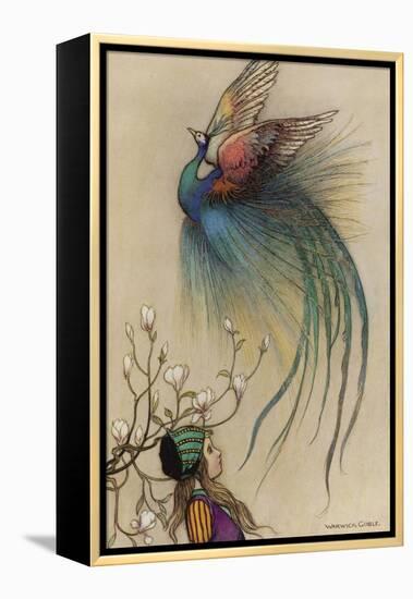 The Girl the Tree and the Bird of Paradise-Warwick Goble-Framed Premier Image Canvas